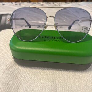 Kate Spade Blue Aviator Sunglasses Carolane  F/S NWT